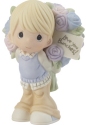 Precious Moments 216011 Boy With Flowers Behind Back Figurine