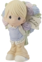 Precious Moments 216011 Boy with Flowers Behind Back Figurine