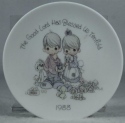 Precious Moments 218553 The Lord Blessed Us Tenfold Signed Mini Plate