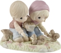 Precious Moments 221020 Couple Feeding Squirrels Figurine