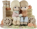 Precious Moments 221022 Ltd Ed Couple On Hayride Figurine