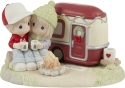 Precious Moments 221035 Ltd Ed Couple with Christmas Camper Figurine