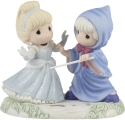 Precious Moments 221043 Disney Cinderella and Fairy Godmother Figurine