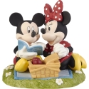 Precious Moments 221701 Disney Mickey Mouse and Minnie Mouse On Picnic Blanket Figurine