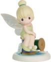 Precious Moments 222029 Disney Tinkerbell On Spool Of Thread Figurine