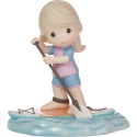 Precious Moments 223004 Blonde Girl On Paddleboard Figurine