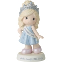 Precious Moments 223009 Girl Wearing Birthday Sash And Tiara Figurine