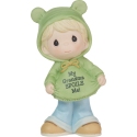 Precious Moments 223013 Blond Boy Wearing Grandma T-shirt Figurine