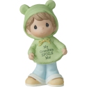 Precious Moments 223013E Brunette Boy Wearing Grandma T-shirt Figurine