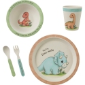 Precious Moments 223408 Set of 5 Mealtime Dinosaur Gift Set