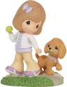 Precious Moments 226404 Girl With Golden Retriever Figurine