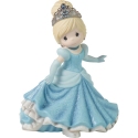 Precious Moments 229032N Ltd Ed Disney 100th Anniversary Cinderella With Platinum And Crystal Tiara Figurine