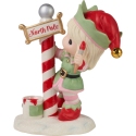 Precious Moments 231013N Annual Elf With Welcome Sign Figurine