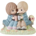 Precious Moments 231023 Couple Sharing Blanket On Bench Figurine