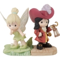 Precious Moments 231030N Disney Set of 2 Tinker Bell and Captain Hook Figurine