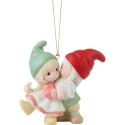 Precious Moments 231033N Gnome Couple Kissing Ornament