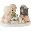 Precious Moments 231039 Couple Sitting By Fireplace Figurine