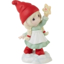 Precious Moments 231044N Girl Gnome Holding Folksy Star Figurine