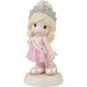 Precious Moments 231047 Girl Wearing Bride To Be Sash And Tiara Figurine