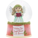 Precious Moments 231104N Annual Angel With Sheet Music Musical Snow Globe