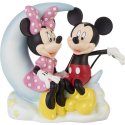 Precious Moments 231703N Disney Mickey and Minnie Mouse On Moon Figurine