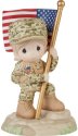 Precious Moments 232017N Military Girl Holding Flag Figurine