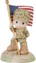 Precious Moments 232018N Military Boy Holding Flag Figurine