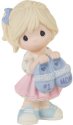 Precious Moments 232036N Mothers Day Blonde Girl Holding Oversized Slippers Figurine