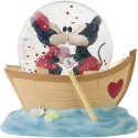 Precious Moments 232705 Disney Mickey and Minnie Mouse in Boat Musical Snow Globe