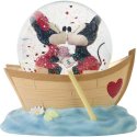 Precious Moments 232705N Disney Mickey and Minnie Mouse in Boat Musical Snow Globe