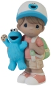 Precious Moments 236004EN Sesame Street Brunette Boy Fan Figurine