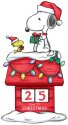 Precious Moments 237407 Peanuts Snoopy Dog House Christmas Countdown Calendar