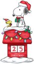 Precious Moments 237407N Peanuts Snoopy Dog House Christmas Countdown Calendar