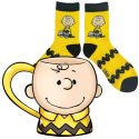 Precious Moments 237409N Peanuts Set of 2 Charlie Brown Mug and Sock