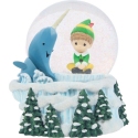 Precious Moments 241114 Buddy the Elf Narwhal Snow Globe