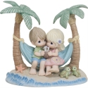 Precious Moments 252011N Ltd Ed Couple In Hammock Figurine