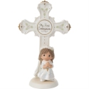 Precious Moments 252027 Dark Girl Communion Cross