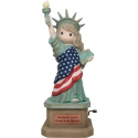 Precious Moments 252031N Ltd Ed Statue Of Liberty Musical