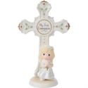 Precious Moments 252414 Blonde Girl Communion Cross