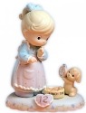 Precious Moments 260932 Girl with Puppy at Lunch Age 12 Figurine