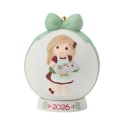 Precious Moments 261003N Dated 2026 Girl Ball Ornament