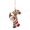 Precious Moments 261041N Elf Carrying Candy Cane Ornament
