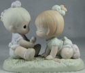 Precious Moments 272422i 2 Baby Girls Playing Figurine 
