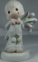 Precious Moments 306959i Boy With Tulips Behind His Back Figurine