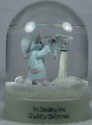 Precious Moments 552151 I'm Sending You A White Christmas Snow Globe