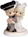 Precious Moments 620030 Disney Wedding Couple With Mickey Ears Figurine