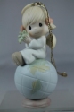 Precious Moments 679259i Peace On Earth Angel on Planet Ornament