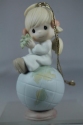 Precious Moments 679259 Peace On Earth Angel on Planet Ornament