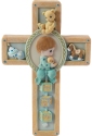 Precious Moments 701106 Boy Praying Bear Cross Plaque