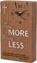 Precious Moments 8153007 Pray More Worry Less Clock